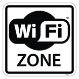 WiFi Zone piktogram skilt