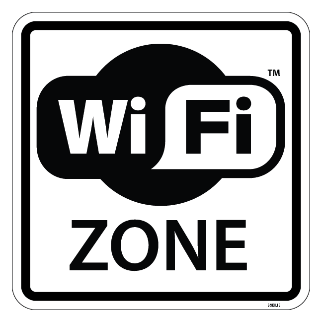 WiFi Zone piktogram skilt