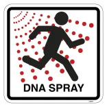 DNA-spray - Piktogram skilt