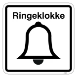 Ringeklokke. Piktogram skilt