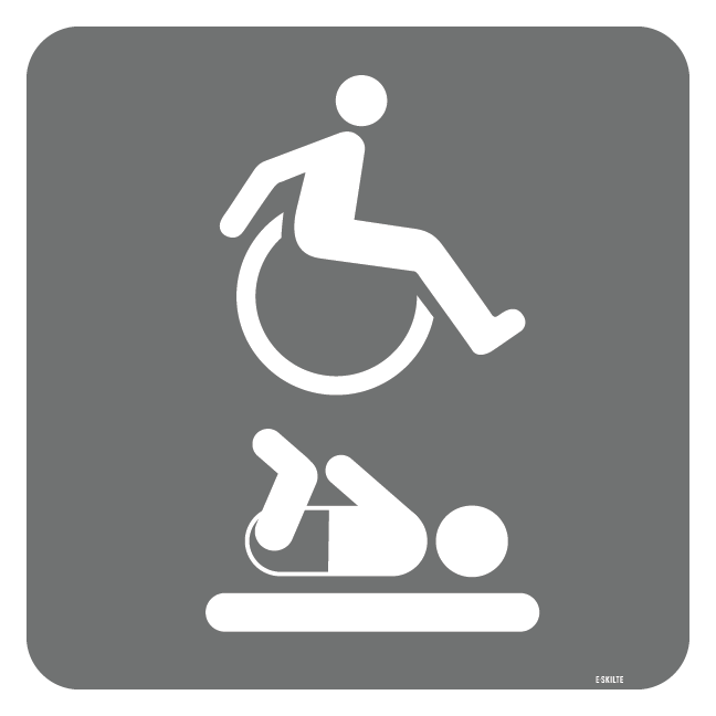 Handicap Pusleplads. Piktogram skilt