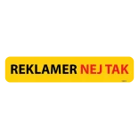 Reklamer nej tak skilt