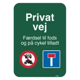 Privat vej Skilt