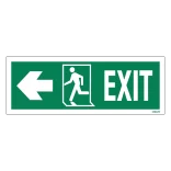 Exit Right-man Run Left-arrow Left Redningsskilte.