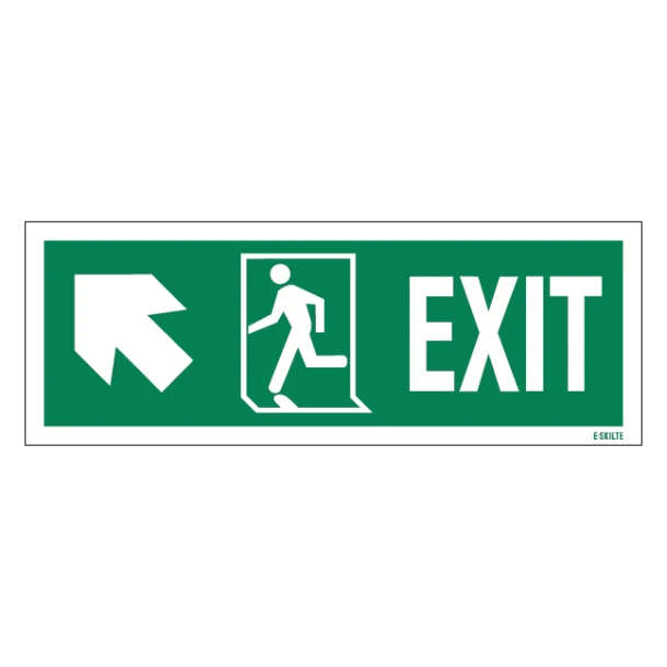 Exit Right-man Run Left-arrow Up-left Redningsskilte.