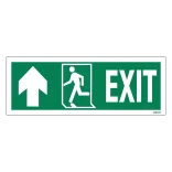 Exit-run Left-arrow Up-left Redningsskilte.