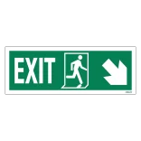 Exit Left-man Run Right-arrow Down-right Redningsskilte.