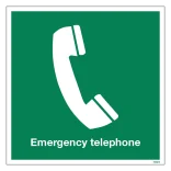 Emergency telephone: Redningsskilt