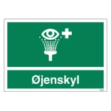 Øjenskyl skilt