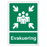 Evakuering. Redningsskilt