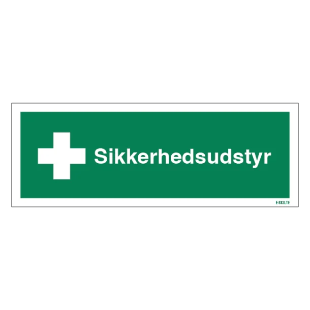 Sikkerhedsudstyr Redningsskilt