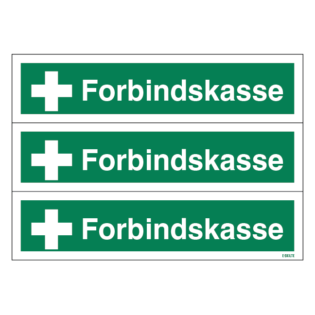 Forbindskasse Redningsskilte