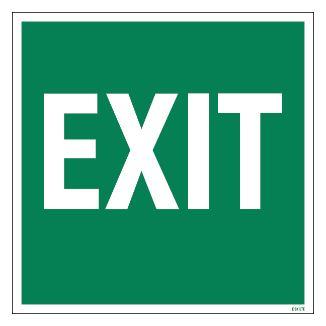 Exit Redningsskilt
