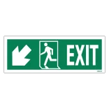 Exit Right-man Run Left-arrow Down-left Redningsskilte.