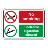 No smoking E-Cigarette. Rygeforbudsskilt