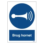 Brug hornet skilt