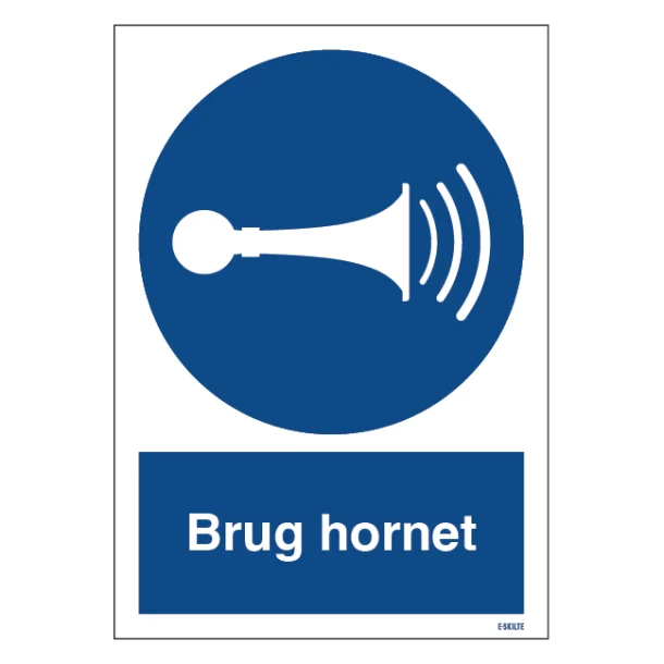 Brug hornet skilt