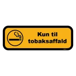 Kun til tobaksaffald skilt