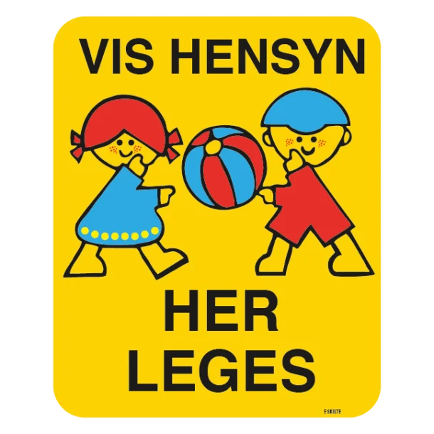 Vis hensyn her leges skilt