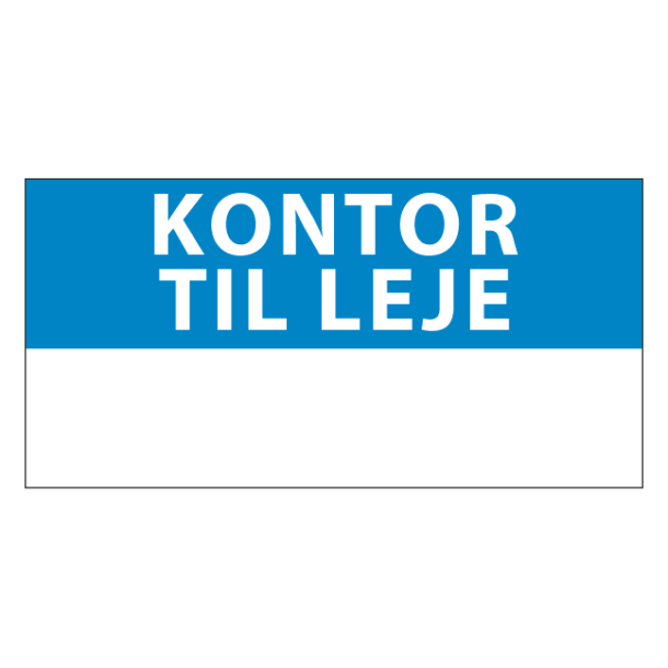 Kontor Til leje skilt - Image 2