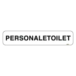 PERSONALE Toilet mand dame: Toiletskilt