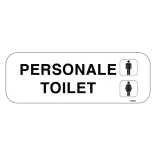 PERSONALE Toilet mand dame: Toiletskilt