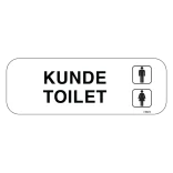 Kunde Toilet mand dame. Toiletskilt