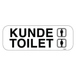 Kunde Toilet mand dame. Toiletskilt