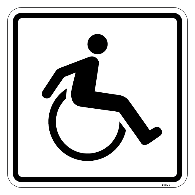 Toilet Handicap. Toiletskilt
