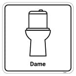 WC sæde op ned dame toiletskilt