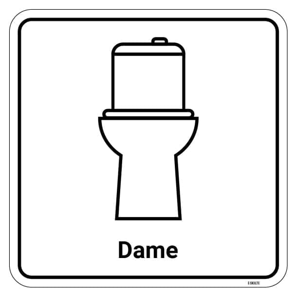 WC sæde op ned dame toiletskilt