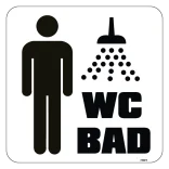 herre WC bad. Toiletskilt