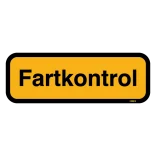 Fartkontrol skilt