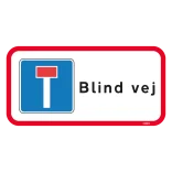 Blind vej undertavle Skilt