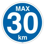 Max 30 km Skilt