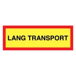 Lang transport skilt