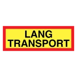 Lang transport skilt