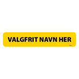 Kaldenavn sans-serif gul Truckerskilt