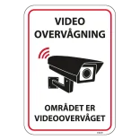 Video overvågning - Området er videoovervåget skilt