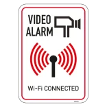 Video alarm Wi-Fi CONNECTED. Skilt