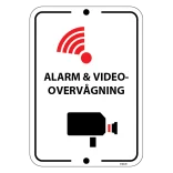 Alarm og Videoovervågningsskilt