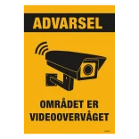 Advarsel! Området er videoovervåget