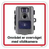 Området er videoovervåget skov kamera, piktogram skilt